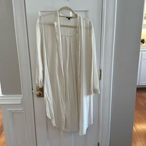 Eileen fisher silk long blouse